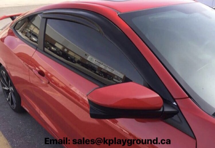 2016+ Civic Coupe Mugen style Window Visors